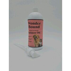 Amazon Brand Wonder Bound Wild Alaskan Salmon Oil for Dogs Cats Healthy Skin
